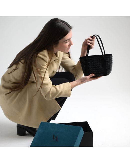 Velvet Atelier Black Cassiopeia Shoulder Bag