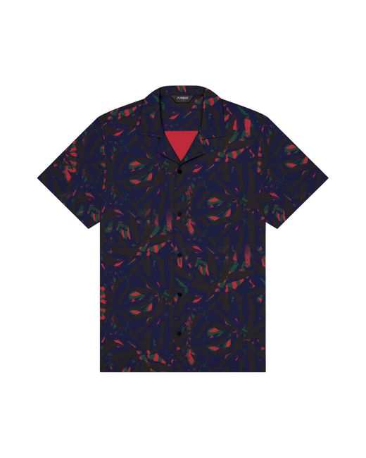 Playaluxe Blue Palm Cabana Shirt for men