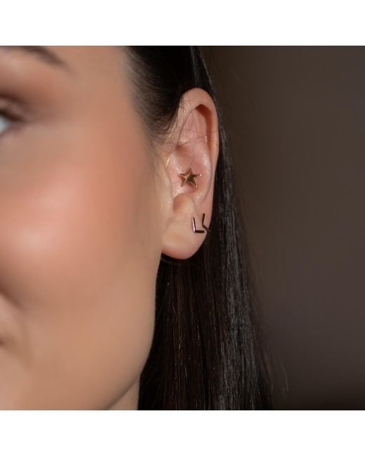 Gallery Metallic Mini Angle Earrings