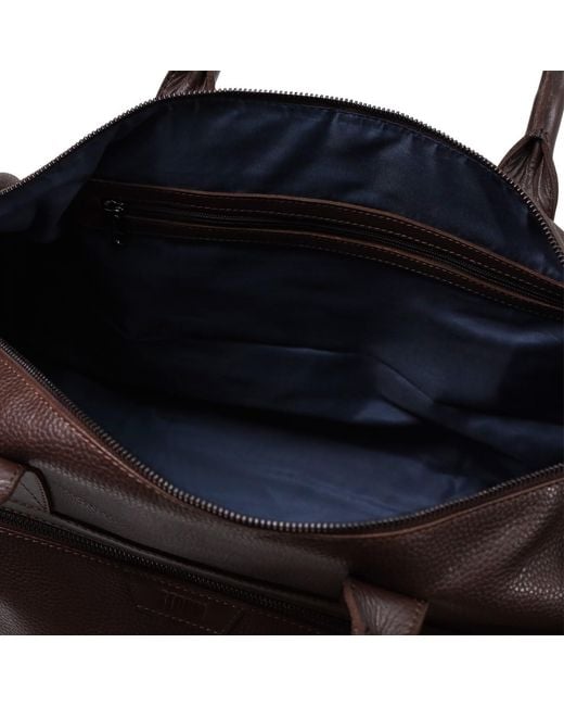 Storm Brown Cares Leather Holdall for men