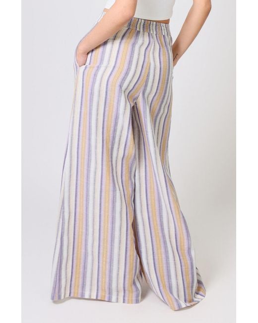 Traffic People Multicolor Dorris Rocks Striped Rene Wide Leg Trousers