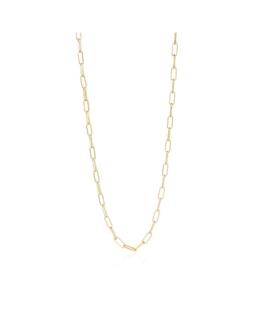 Lila Rasa Metallic Paperclip Chain Necklace Medium