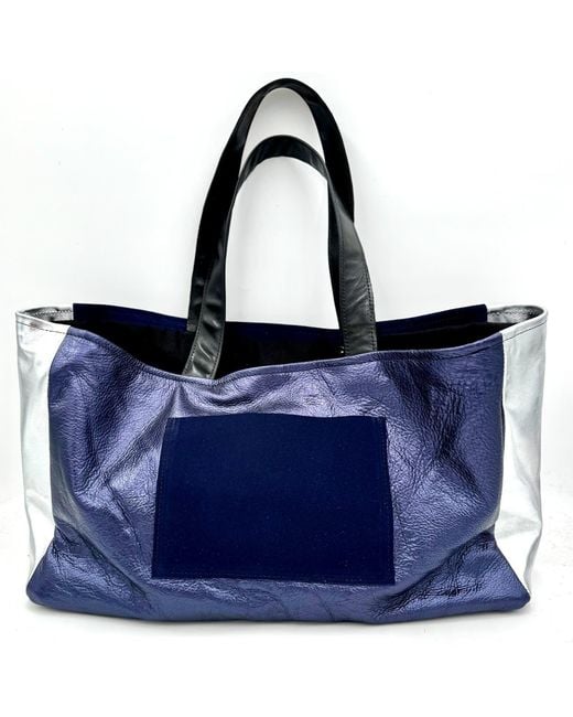 Lynn Tallerico Blue Mahjong Tote