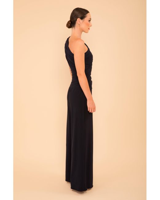 Atom Label Blue Rhodium Jumpsuit