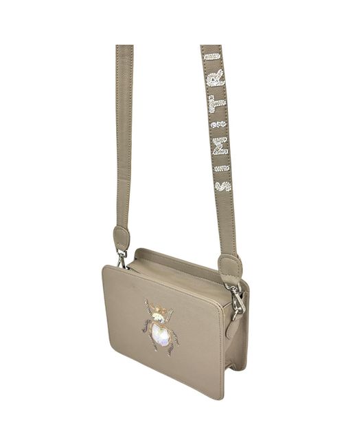 Simitri Natural Neutrals Mocha Beetle Sling Bag