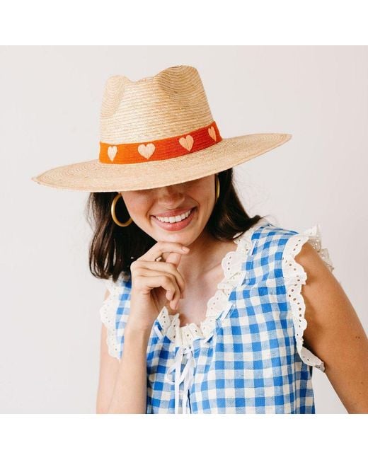 SUNSHINE TIENDA White Maricela Palm Hat