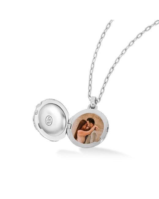 Dower & Hall Metallic Forget Me Not Locket