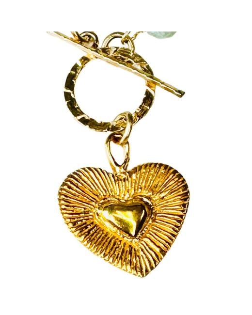 Lexi Jewelry Metallic Heart & Toggle Sweet Pastels Necklace