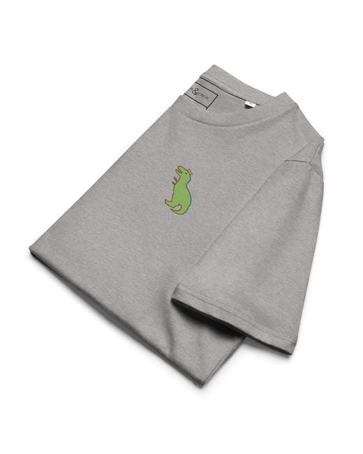 Anchor and Crew Gray Heather T-Rex Snap Dancin' for men