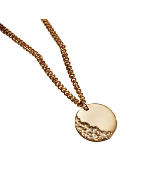 Posh Totty Designs Metallic Strata Disc Necklace for men