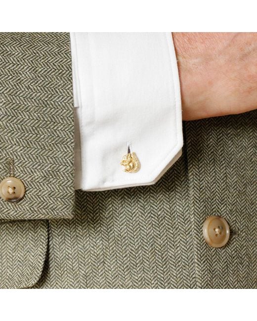 Lee Renee Metallic Baby Squirrel Cufflinks for men
