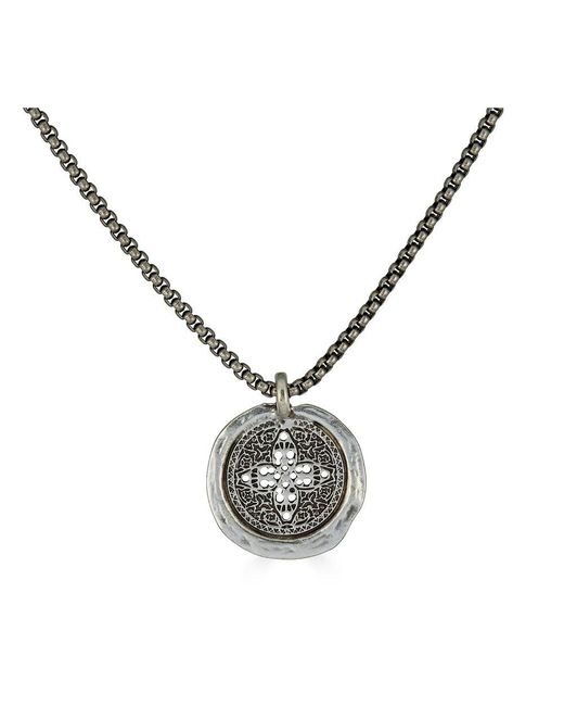 Loni Paul Jewelry Metallic Antique Filigree Coin Necklace