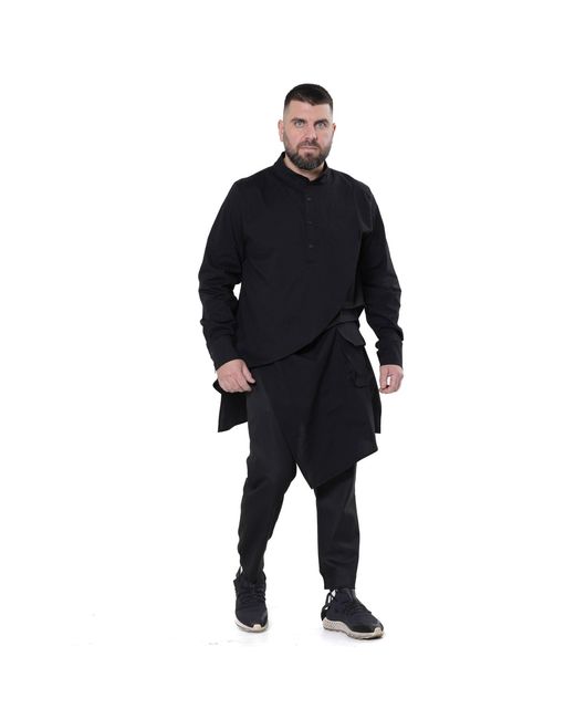 Metamorph Blue Extravagant Long Shirt for men