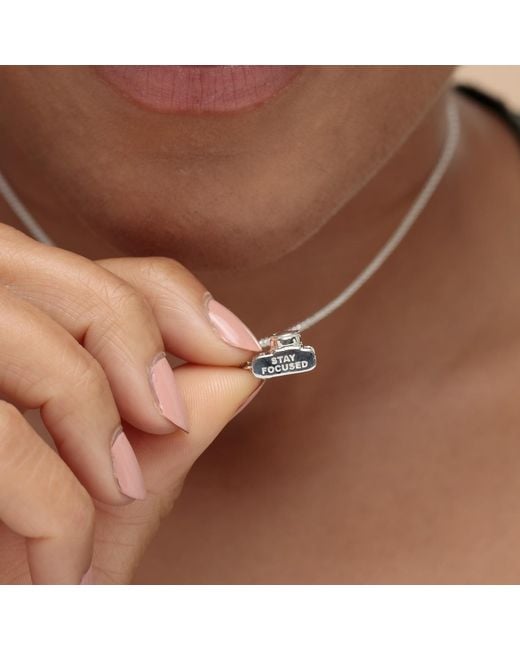 Lily Charmed Metallic Sterling Vintage Camera Charm Necklace