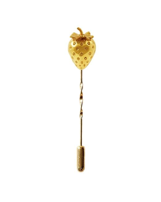 Lee Renee Metallic Strawberry Tie Pin for men