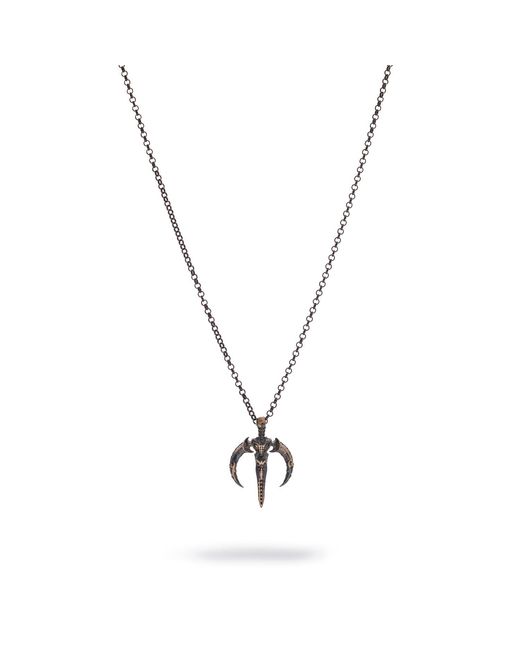 Ebru Jewelry Metallic Winged Guardian Sterling Necklace for men