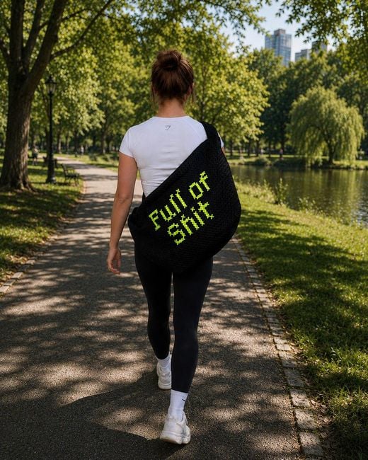 Lilly Loves Black Full Of Shit Gym Bag