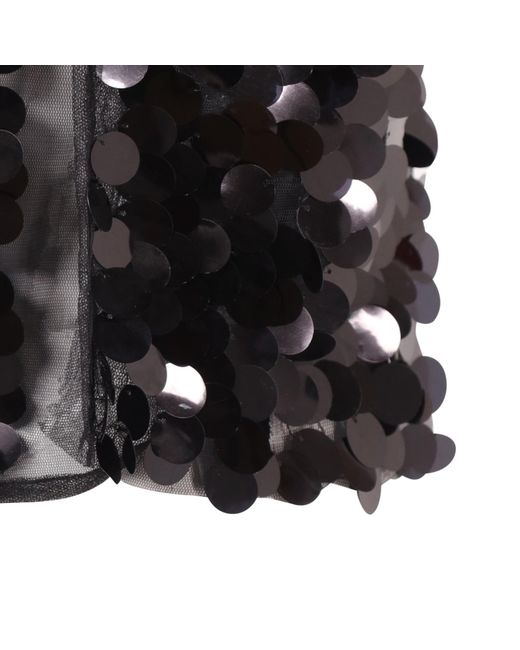 Belle -et-BonBon Black Naomi Sequin Shimmer Micro Skirt