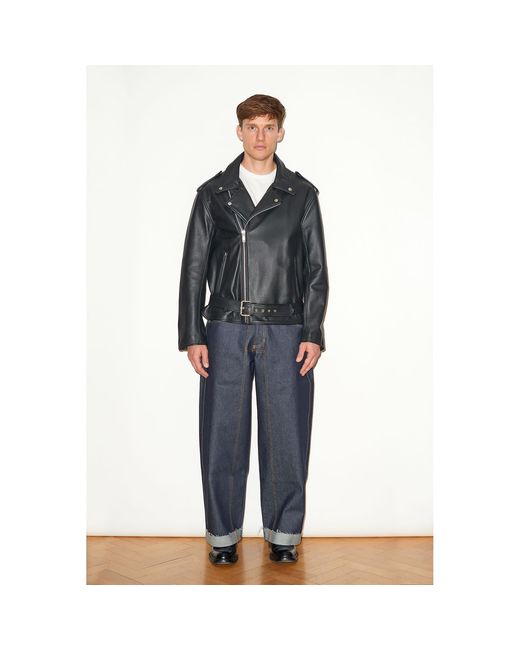 Hegarty Black Leather Biker Jacket