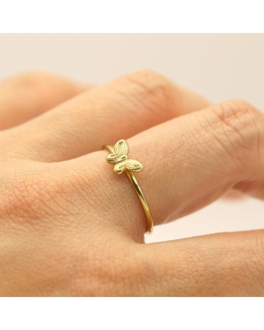 VicStoneNYC Fine Jewelry Metallic Butterfly Vermeil Ring