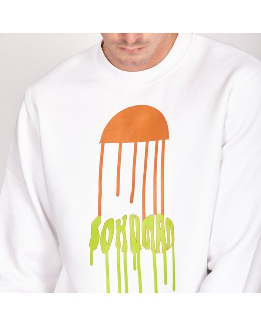 SOHUMAN White Uvesa Organic Cotton Sweatshirt