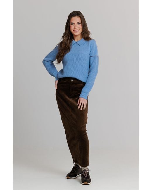 Lou&Up (Formerly Loup Clothing) Blue Collar Knit Sweater Powder