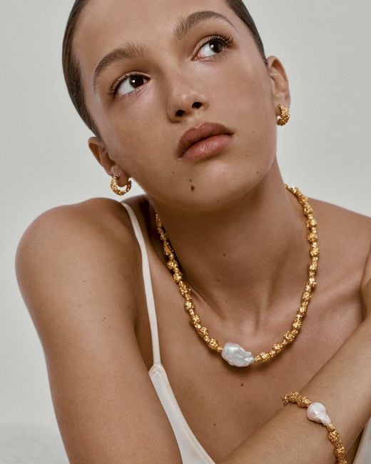 Amber Sceats Metallic Aster Necklace