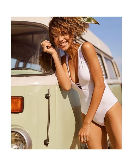 Aulala Paris White Miss Charming One-Piece Swimsuit