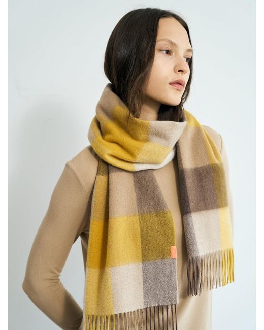 Lost Pattern Multicolor Plaid Cashmere Scarf