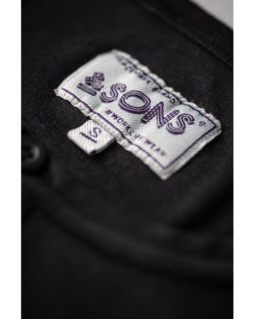 &SONS Trading Co Black The New Elder Henley Shirt for men