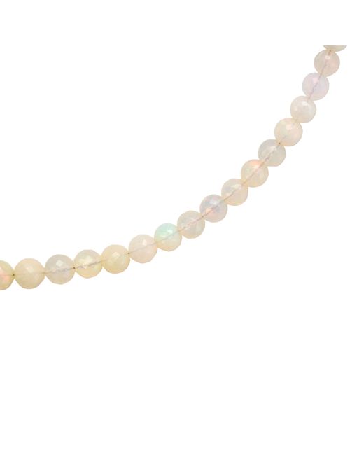 Bombyx House Metallic Ethiopian Opal Round Bead Necklace