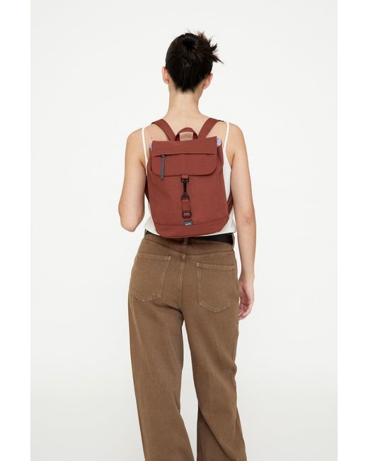 Lefrik Pink Kaut Mini Backpack Bronze