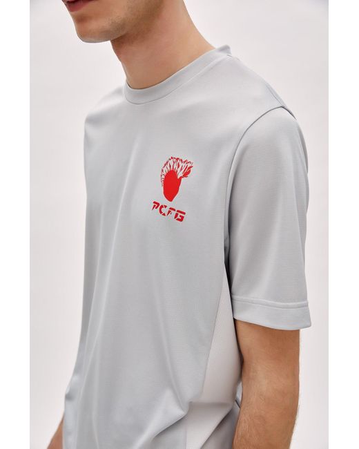 Pcfg Gray Comfort Fit Track Tee for men