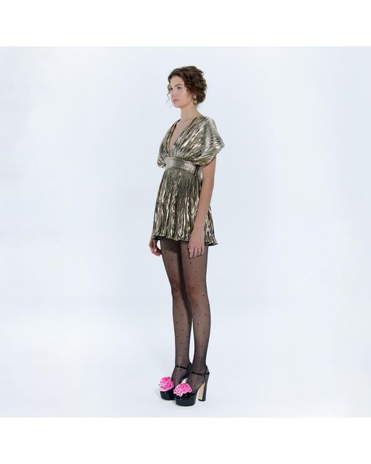 Nur Karaata Green Eden Mini Dress