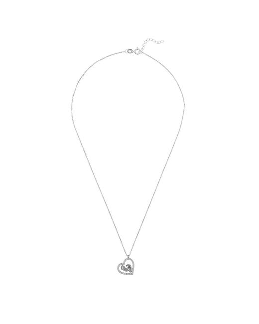 Latelita London Metallic Heart Mum Pendant Necklace