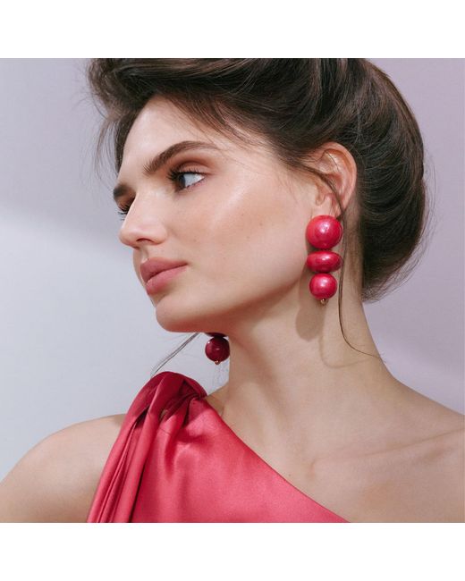 Saule Label Pink Nola Earrings