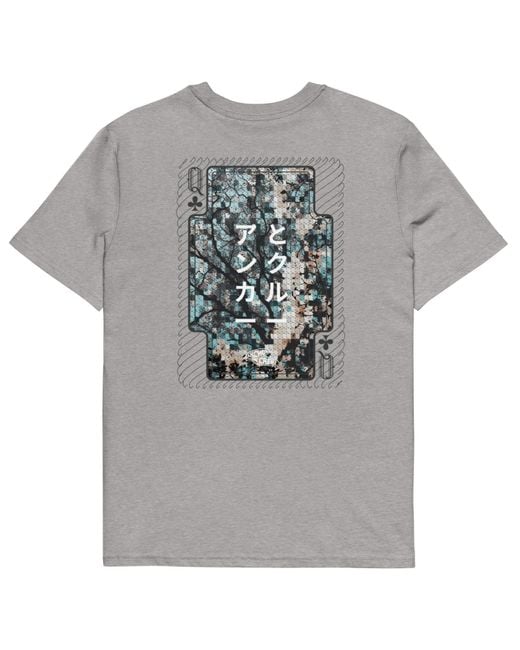 Anchor and Crew Gray Heather Three Japan Gurafiku Organic Cotton T-Shirt for men