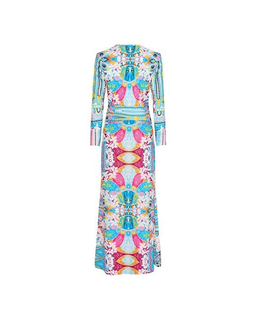 Beatrice von Tresckow Blue Spring Garden Lola Midi Dress
