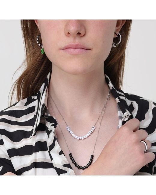 Pinnole White Earrings