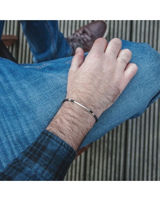 Harbour Uk Black Little Björn Rope Bracelet for men