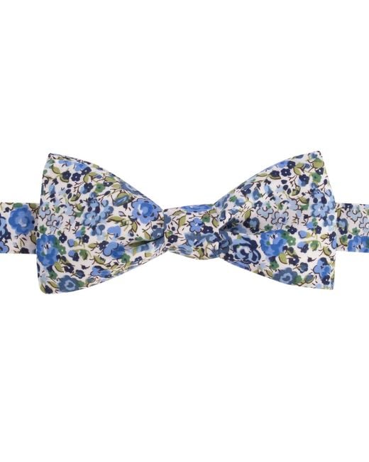 LE COLONEL Blue Emma Liberty Bow Tie for men