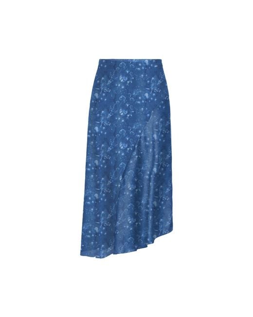Blackbough Swim Blue Phoebe Asymmetrical Skirt Cyanotype