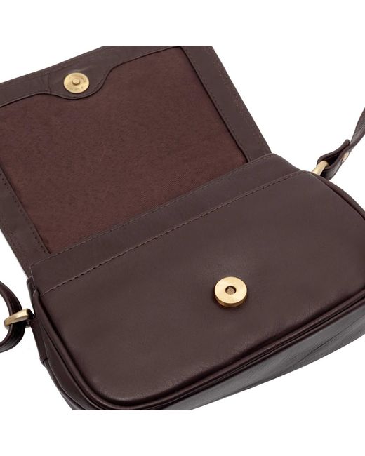 Lloyd Baker Brown Amritsar Leather Crossbody Bag