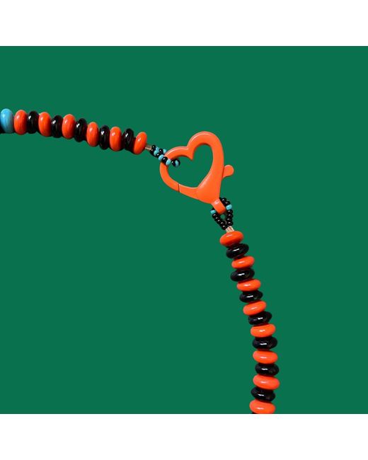 Desert Lobby Red Foxy – Playful & Glass Necklace With Handmade Murano Fox Charm