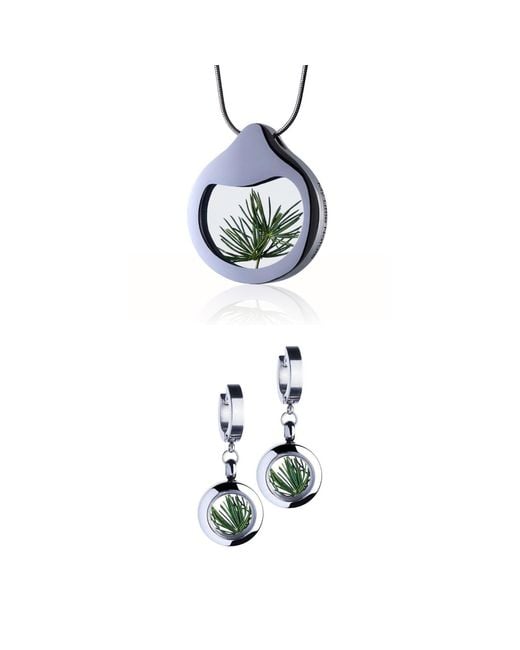 My Little Nature Blue Jewelry Gift Set With Natural Pine Needles