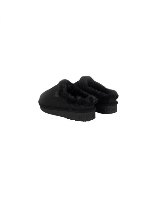 The New Orchard Black Classic Vegan Slippers
