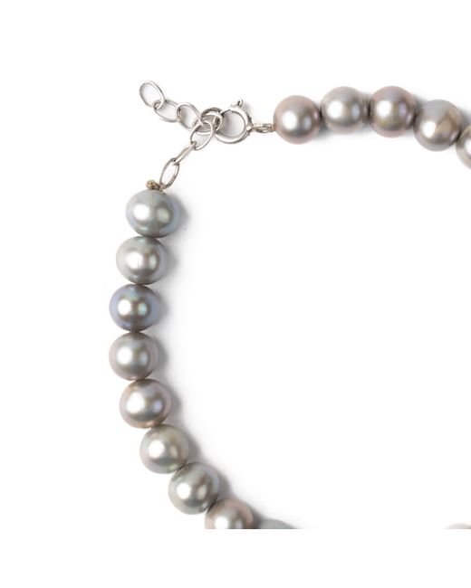 The Link Between Metallic Bea Metal Pearl Bracelet