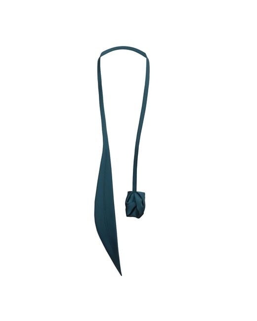 Julia Allert Metallic Versatile Transformable Handmade Tie-Belt Dark