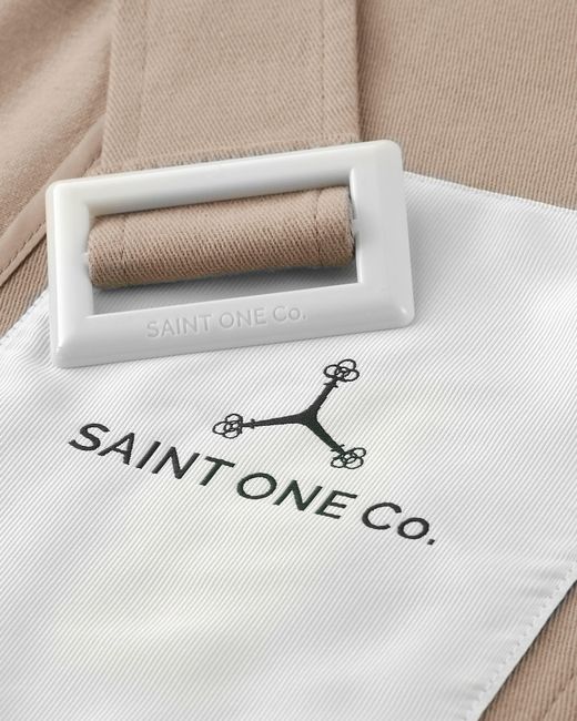 Saint One Co. Natural Idols Trench Coat Taupe X Oyster for men