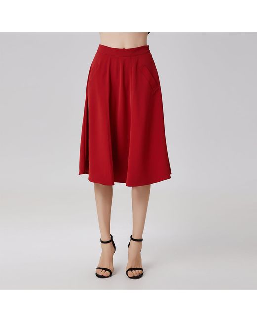 Smart and Joy Sleek Flared Skirt